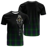 MacIntyre Hunting Tartan Crest T-shirt - Alba Celtic Style